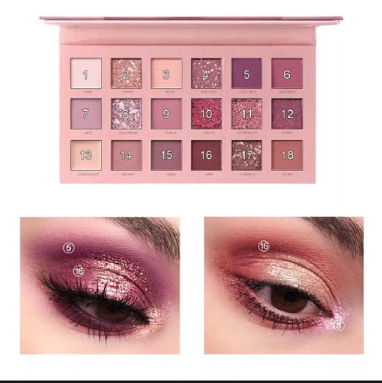 18 Colours 18 Eye Shades